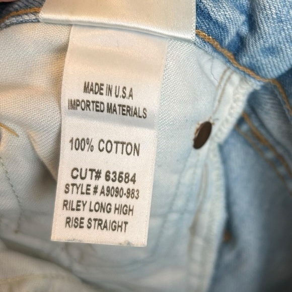 Agolde Riley High Rise Straight Leg Jeans- Size 26 - Picture 11 of 14